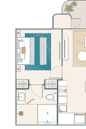 1 Bedroom layout