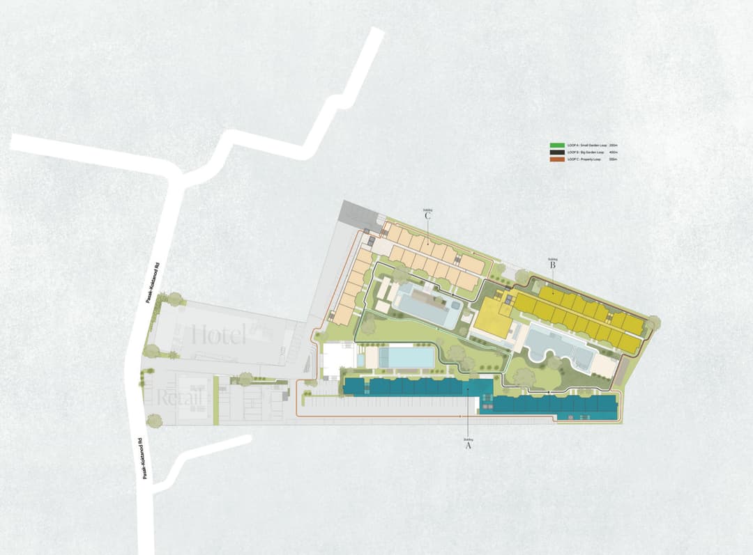 Mixed-use masterplan in Bang Tao